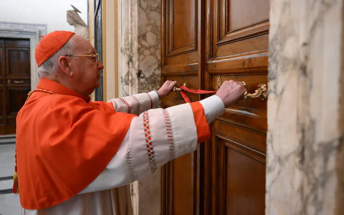 On Monday, Cardinal Farrell sealed the late pope’s study and bedroom