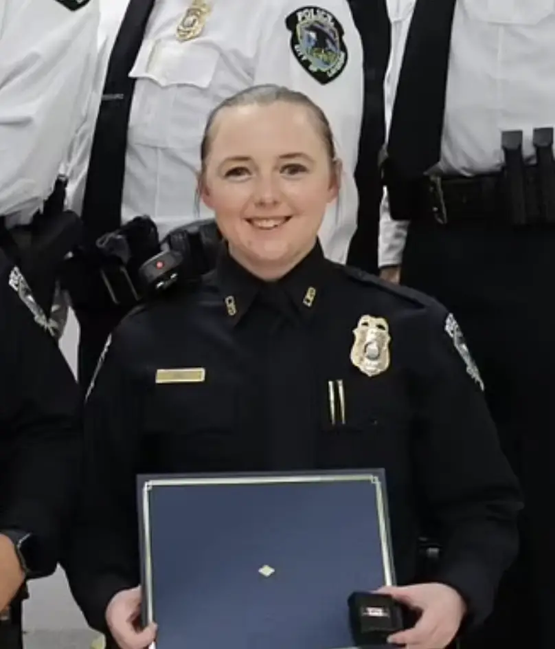 Maegan Hall, 29, who became infamous after details of her relationships with several male officers emerged, has now transitioned back into her previous profession.