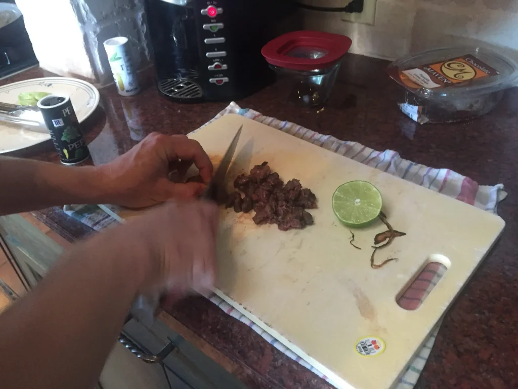 man chopping amputated leg 1024x768