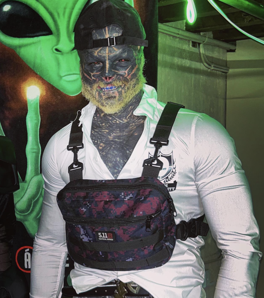 ‘Black Alien’ has always been fascinated by ‘mutations and transformations of the human body’.